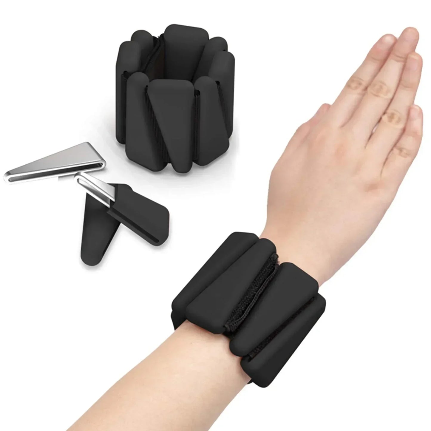 Wrist Weights by Pilates & Wellness Co - Adjustable Silicone Fitness Accessories