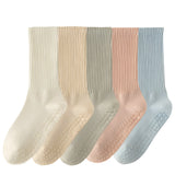 3 Pairs of Anti-Slip Cotton Pilates Socks for Women