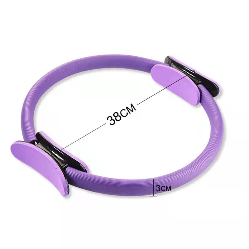 Pilates Ring Fitness Circle with Foam Padded Handles for Toning Arms