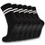 6-Pack Women's Anti-Slip Pilates Striped Knee-High Socks