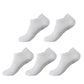 5 Pairs Women’s Cotton Pilates Socks - Breathable Non-Slip Short Mesh