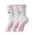 3 Pairs Ruffle Grip Socks for Pilates - Women's Knee-High Style