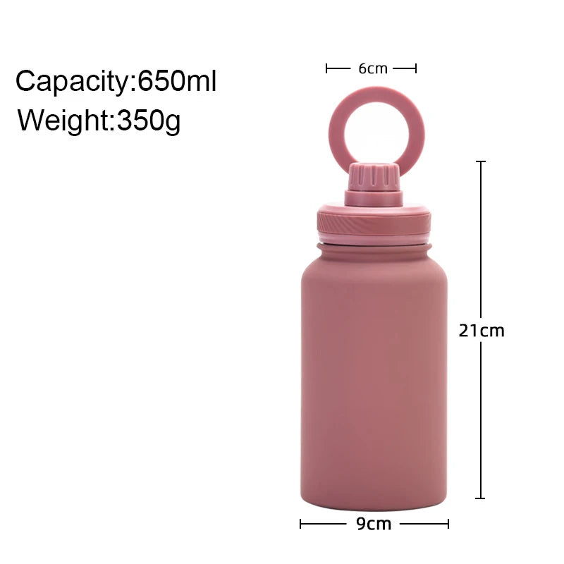 PuraCool Magnetic Insulated Water Bottle with Phone Holder 22oz