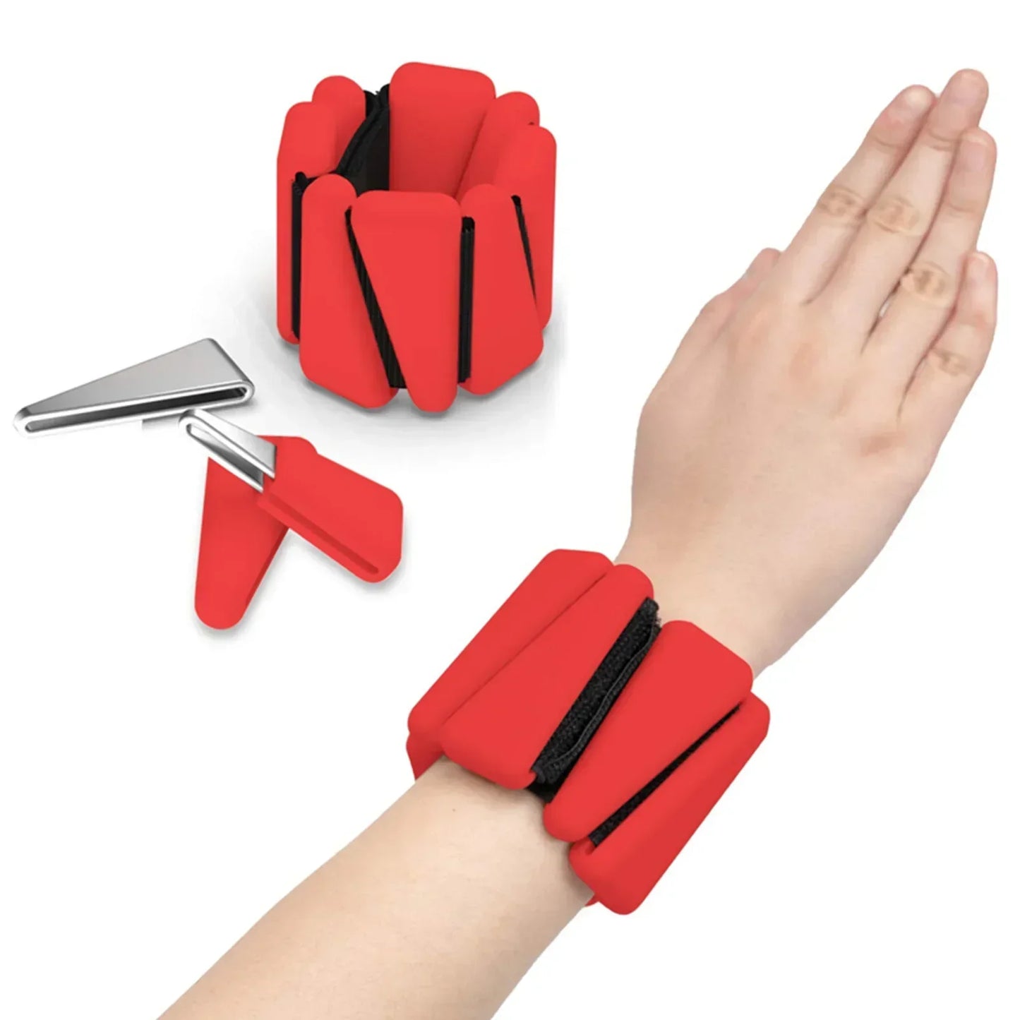 Wrist Weights by Pilates & Wellness Co - Adjustable Silicone Fitness Accessories
