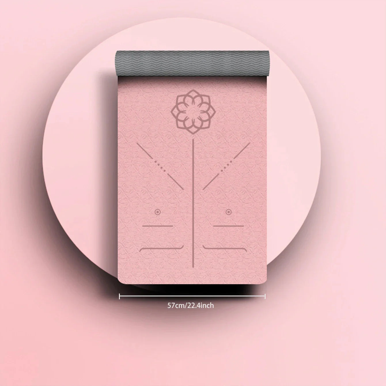 Eco-Friendly TPE Pilates Mat with Strap - Non-Slip, Professional Quality