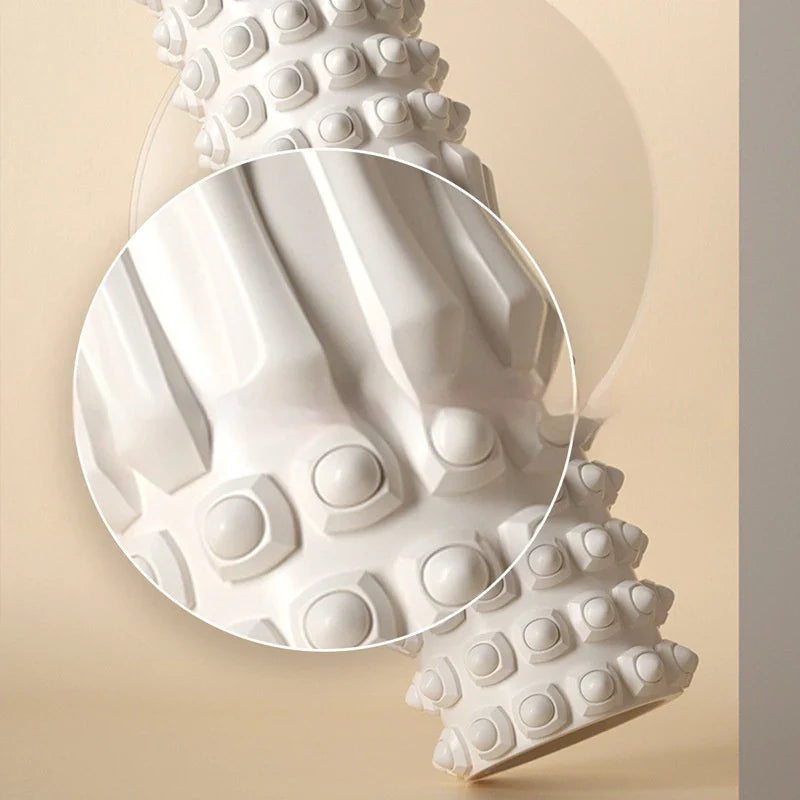 Dual-Sided 30cm Hollow Foam Roller for Deep Tissue Pilates Massage