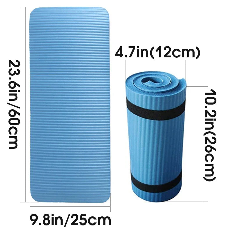 Thick Anti-Skid Pilates Mat with Knee Pad Cushion for Comfort and Support
