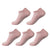 5 Pairs Women’s Cotton Pilates Socks - Breathable Non-Slip Short Mesh