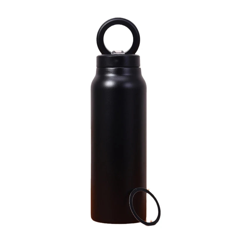 Magnetic Phone Holder Insulated 24oz Sports Water Bottle