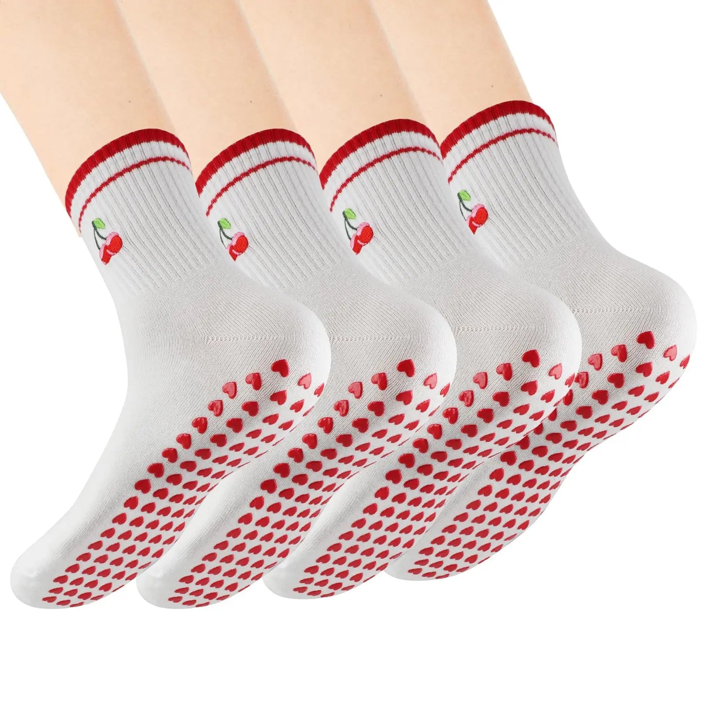 Ruffle Grip Pilates Socks for Elegant Movement