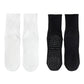 4 Pairs Mid Calf Pilates Socks with Silicone Non-Slip Grip