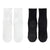4 Pairs Mid Calf Pilates Socks with Silicone Non-Slip Grip