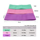 Green-Pink-Purple Fabric Resistance Bands Set - 3 Levels Non-Slip Hip Bands for Strength Training