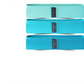 Blue Colour Scheme Fabric Resistance Bands Set - 3 Levels Non-Slip Hip Bands for Strength Training
