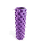 Purple Solid Yoga Foam Roller 45cm - Colorful Wolf Tooth Design Muscle Relaxation Massage Stick for Fitness and Sports